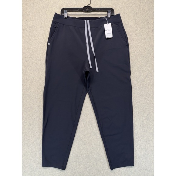 Figs Pants - NWT FIGS On-Shift High Waisted ContourKnit Slim Pants XL Black Scrub Joggers‎